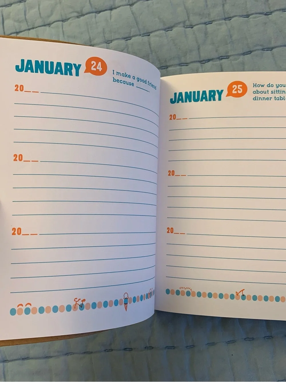 Q&A A Day for Kids Three-Year Journal by — Teal & Orange